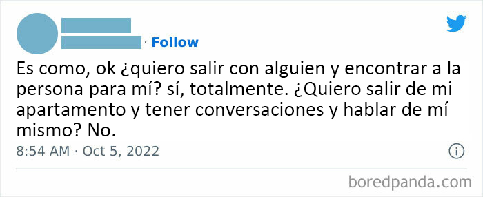 ¿Hablar de mí mismo? *Ruidos de náuseas* Prefiero regurgitar la información que escuché en los podcasts. ¿Es una opción?