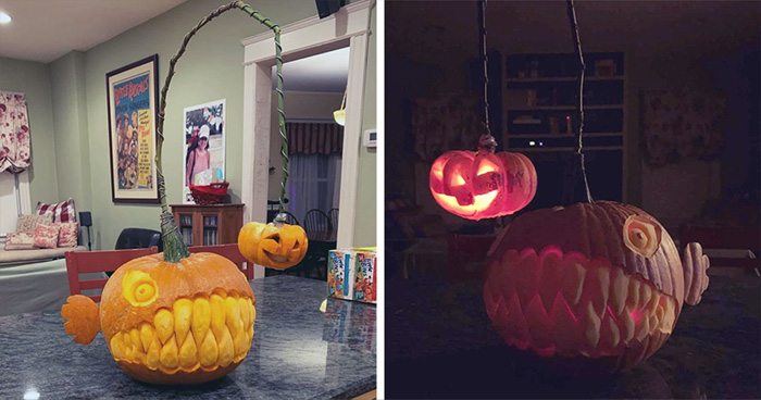 40 Calabazas de Halloween talladas de forma hábil y creativa (nuevas fotos)