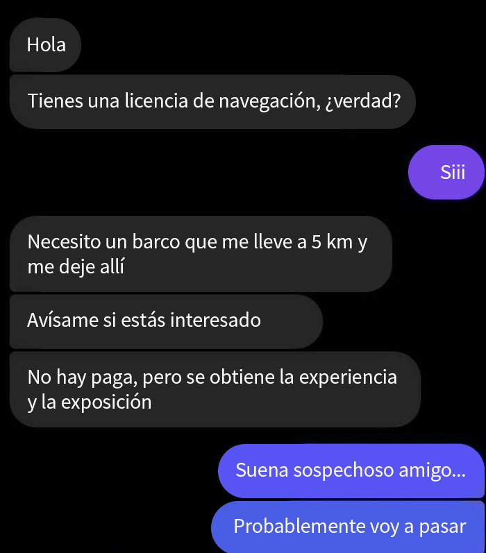 Mi primo no entiende lo que cuesta el combustible