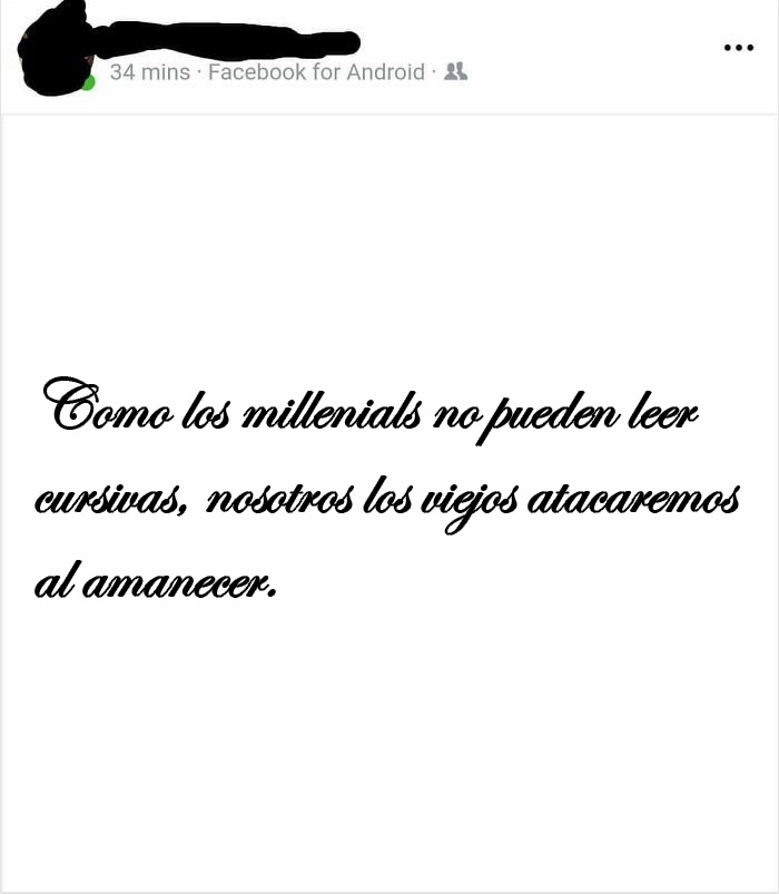 La persona que publicó esto tiene 19 años