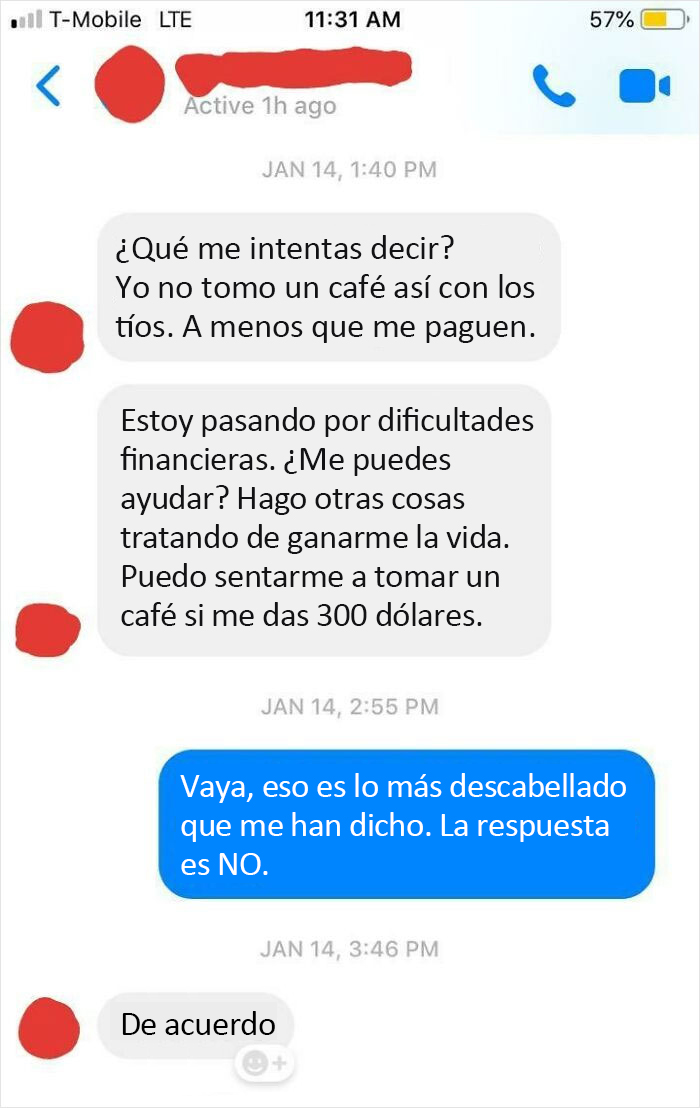 Pidió un café a un "amigo" cuando visitaba la ciudad en la que vive hace un tiempo y se sorprendió de su respuesta