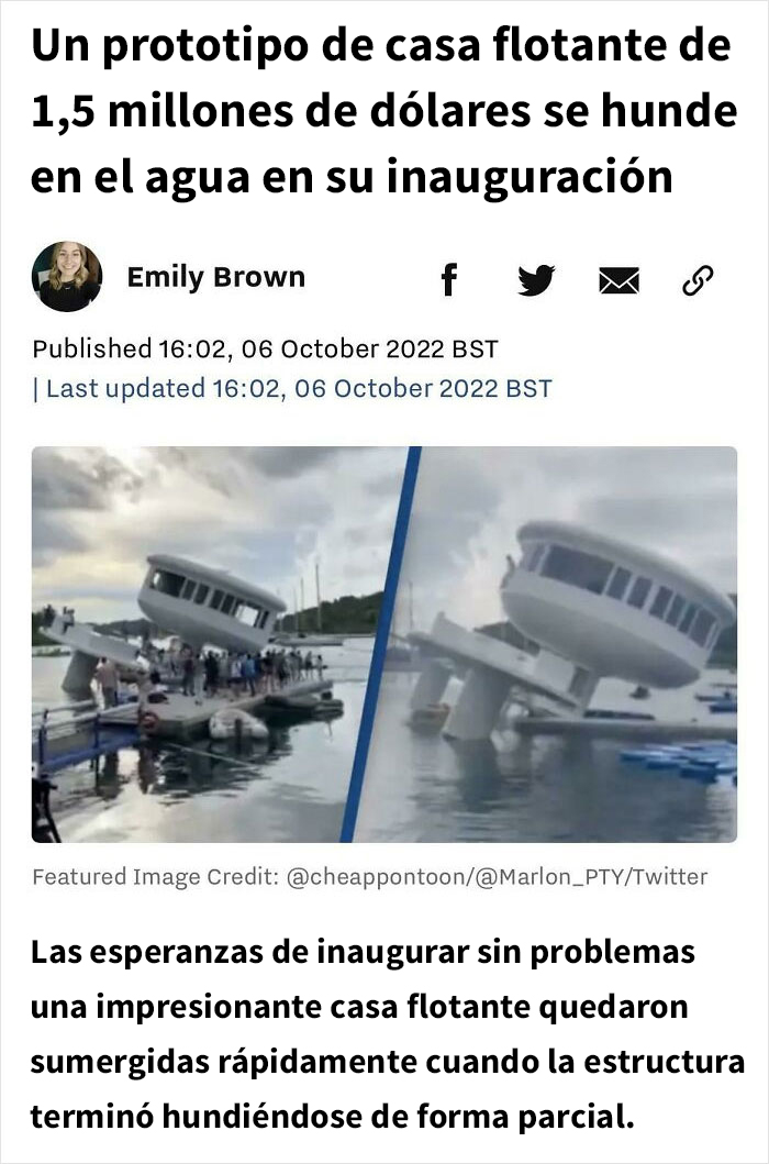 Algo me dice que una casa flotante debe poder flotar