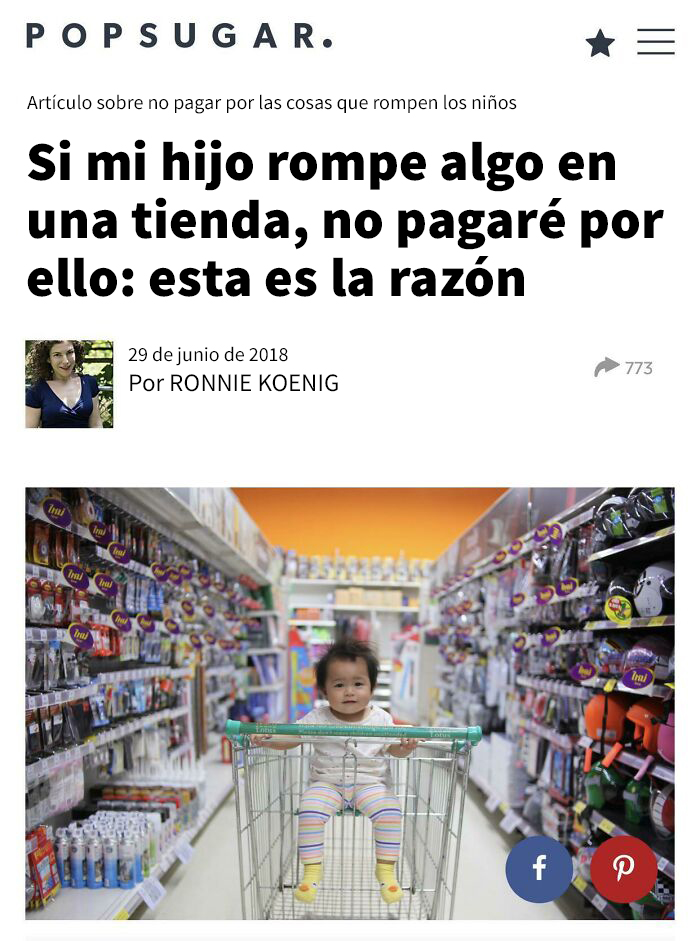 Una mamá se niega a pagar por los “juguetes baratos” que sus hijos rompen