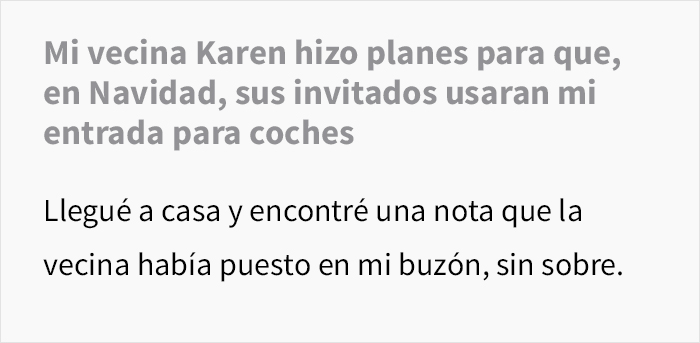 Esta Karen se cree con derecho a usar el estacionamiento de su vecina