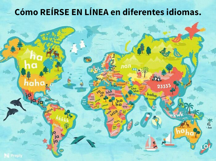 La expresión de la risa en todo el mundo: Así es como 26 idiomas diferentes se ríen en internet
