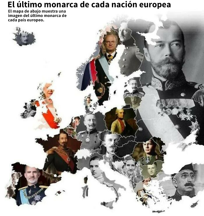 El último monarca de cada país europeo