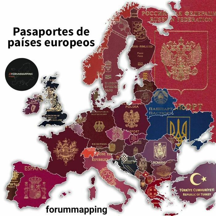 Pasaportes de países europeos