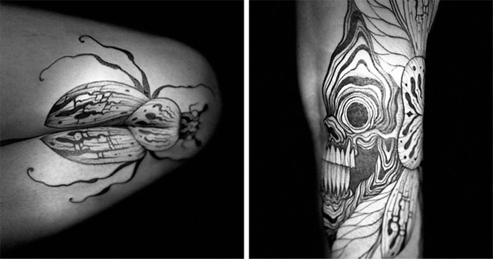 35 Tatuajes geniales que muestran su verdadero aspecto cuando el cuerpo se mueve, por Veks Van Hillik Tattoo
