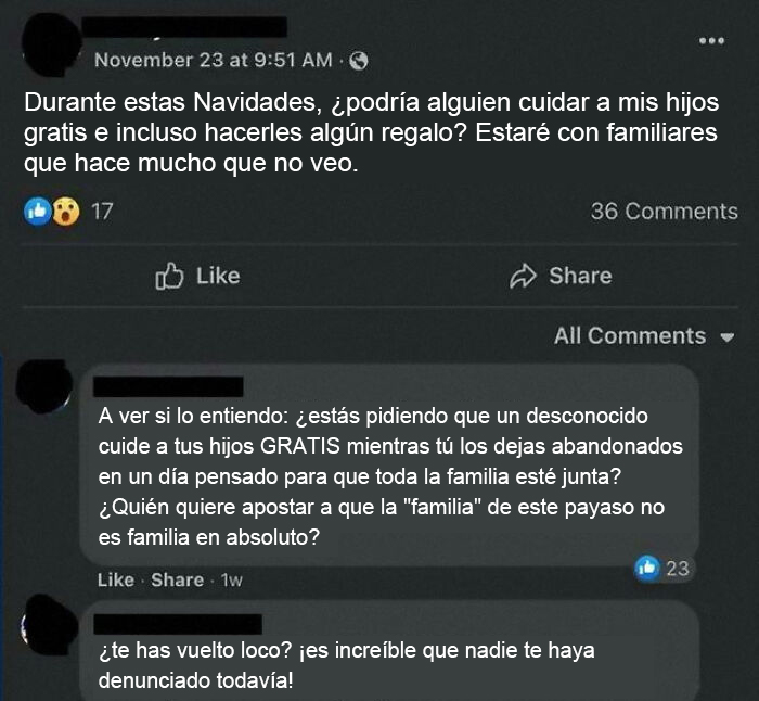 Dios mío, que un familiar te abandone así en Navidad es muy dañino emocionalmente, por no decir peligroso