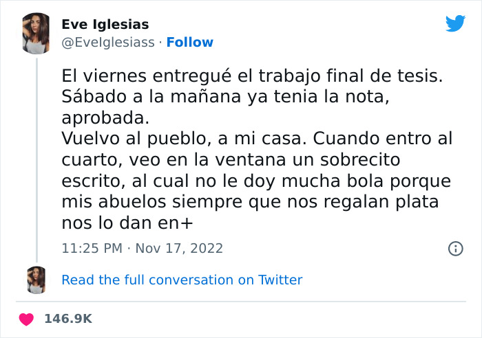 Esta chica argentina compartió la carta que le dejó su abuelo fallecido y emocionó a toda la comunidad de Twitter