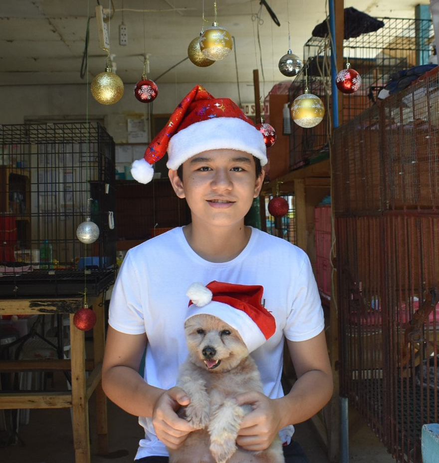 Este niño se escabullía de casa para alimentar a perros callejeros, y ahora tiene su propio refugio de animales