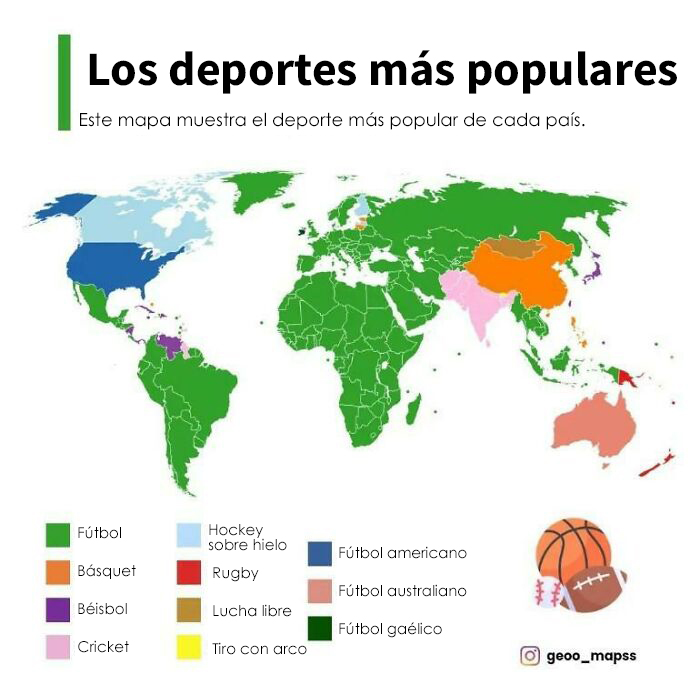 El deporte más popular de cada país