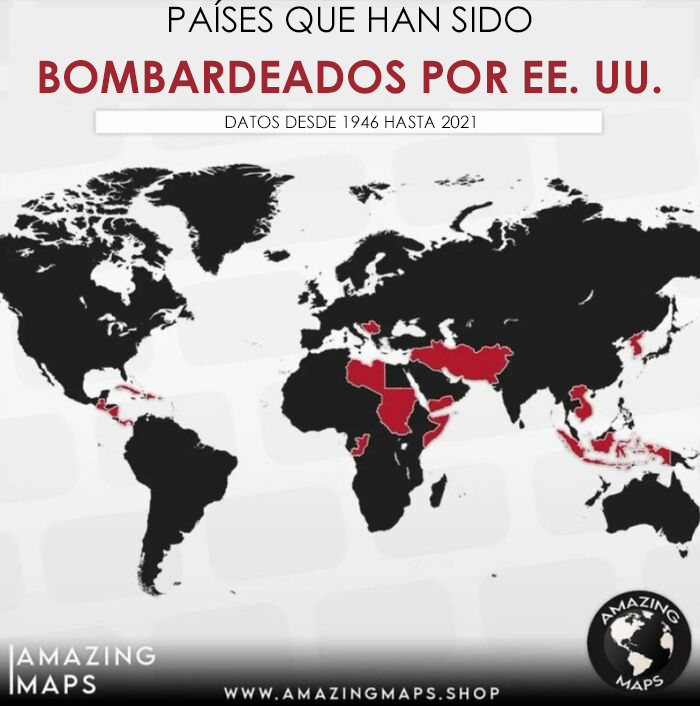 Países que han sido bombardeados por EE. UU.