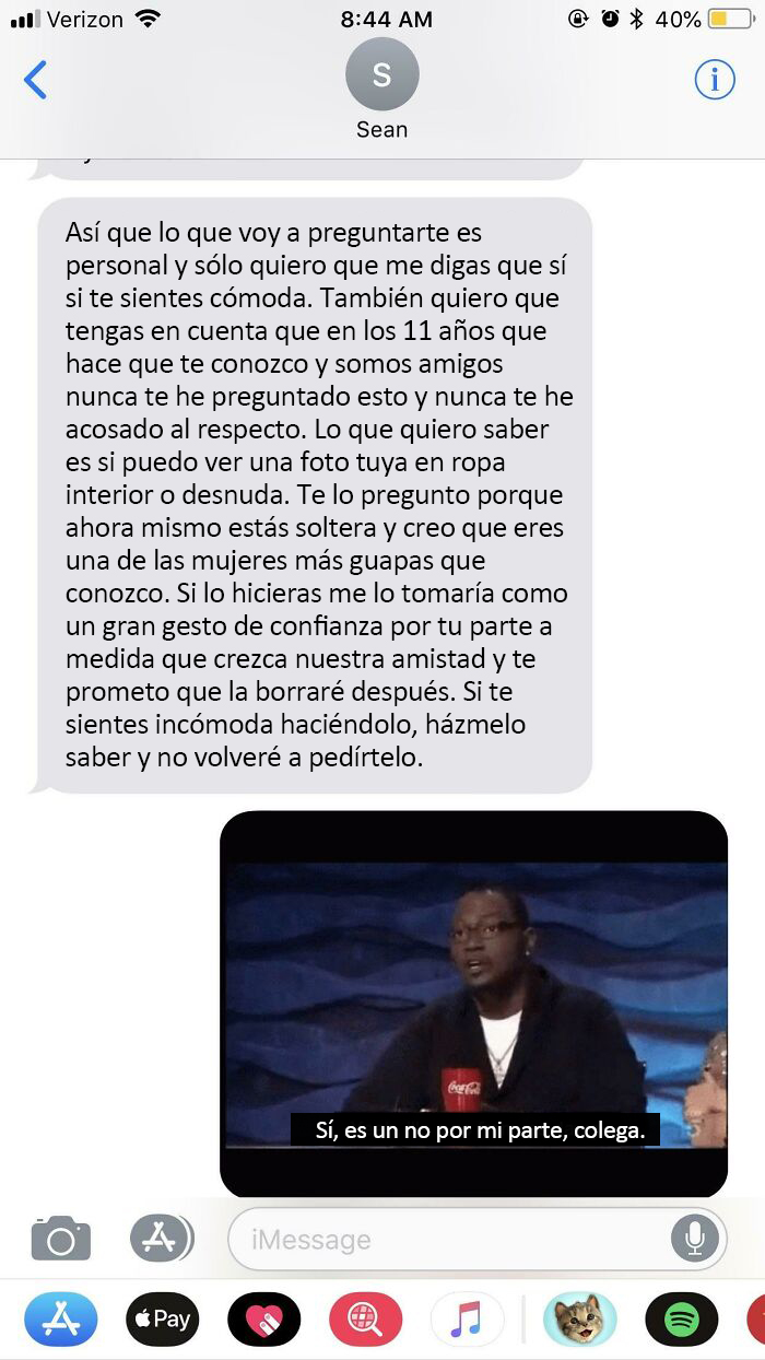 Bueno, esa es una forma de arruinar una amistad