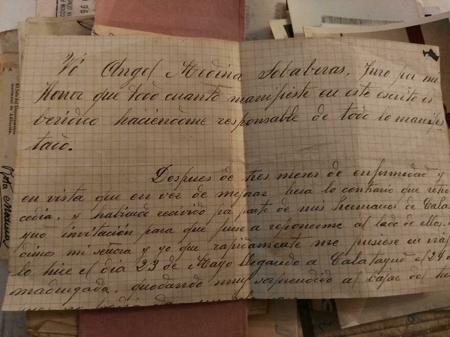 Esta Carta Que Escribió Mi Bisabuelo Durante La Guerra Civil Española