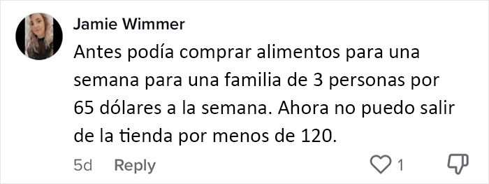 Esta mujer pone la inflación en perspectiva comprando lo mismo en 2020, 2022 y 2023