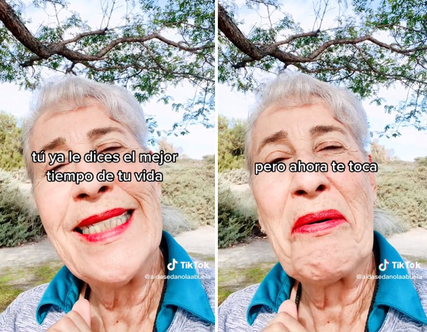 Esta abuela se volvió viral en Tiktok por celebrar su divorcio tras un matrimonio opresivo durante 40 años