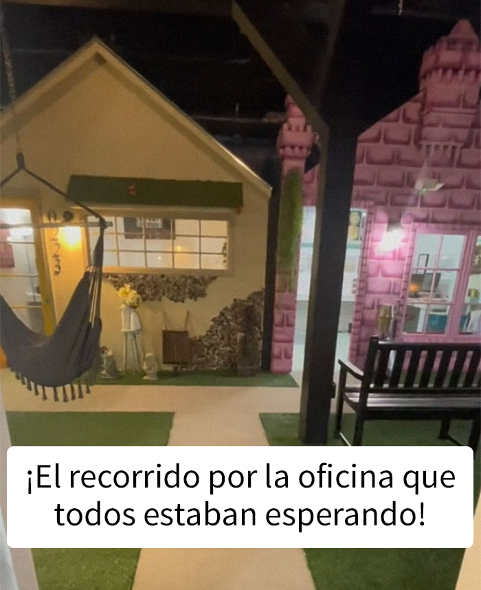 Cuando tu jefe les construye a todos sus propias casitas: TikToker muestra las extravagantes oficinas en las que trabaja