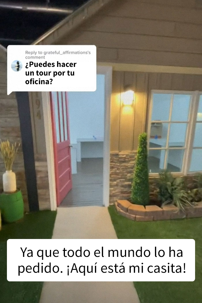 Cuando tu jefe les construye a todos sus propias casitas: TikToker muestra las extravagantes oficinas en las que trabaja