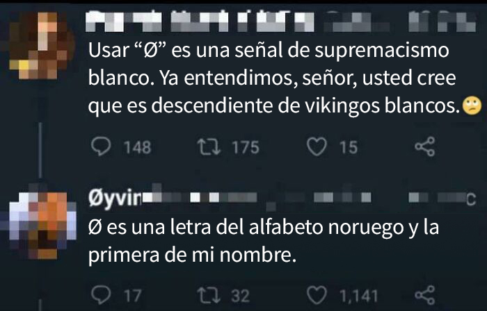 ¡Tener Æøå o Åäö en tu nombre es de supremacía nórdica! 