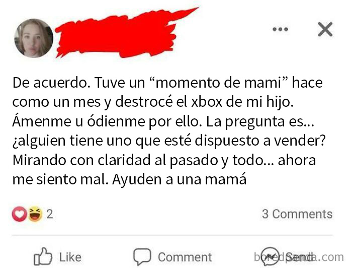 "Momento de mami"