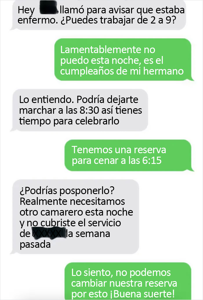 El jefe que pidió a un empleado que pospusiera el cumpleaños de su hermano