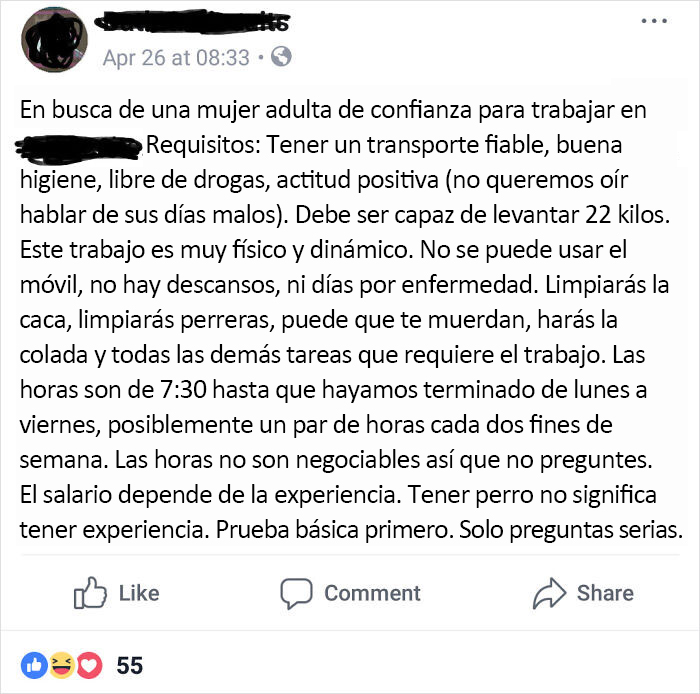 ¡Gran trabajo de bajo salario con un jefe amable!