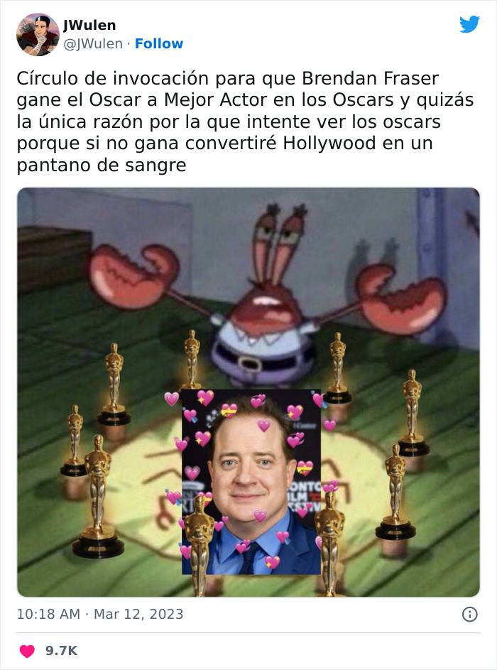 Memes Reacciones Brendan Fraser