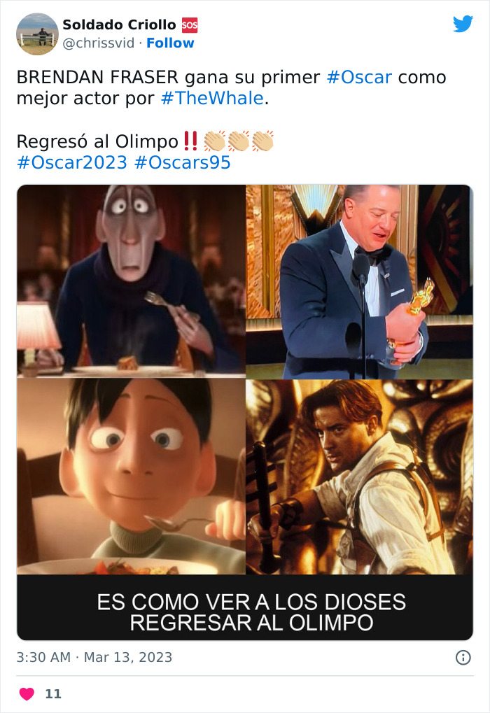 Memes Reacciones Brendan Fraser