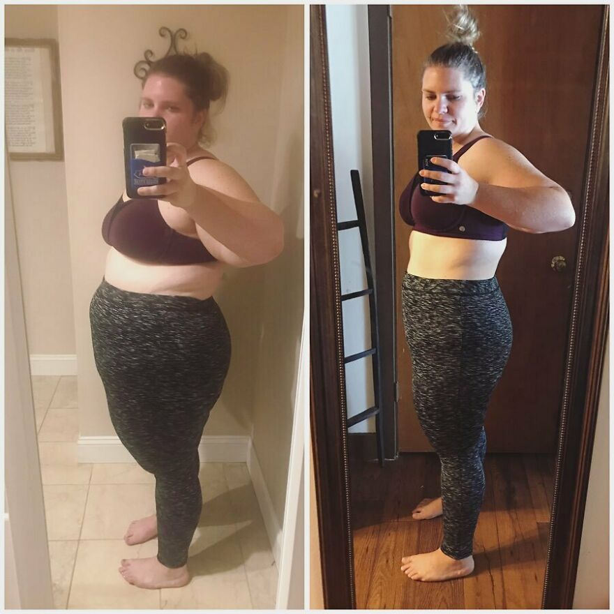 Esta mujer pesaba casi 130 kilos, pero se transformó de forma alucinante en poco más de un año