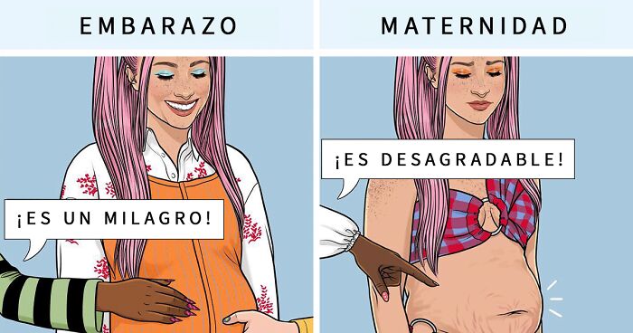 15 Nuevos y honestos cómics que muestran las presiones sufridas por las mujeres, por Lainey Molnar