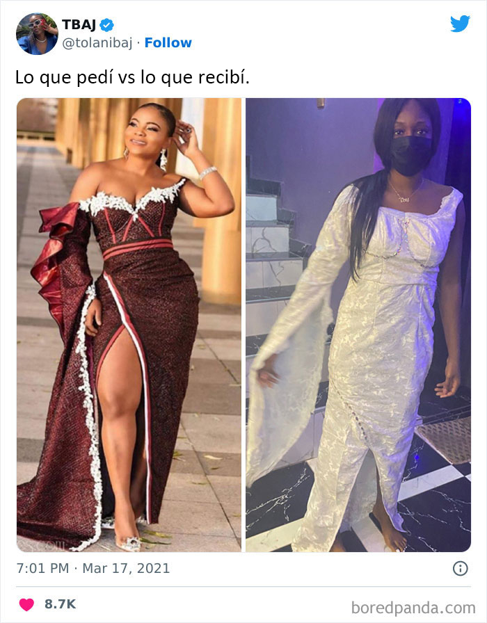 También has de pedir unas caderas, muslos gruesos y un sujetador push-up y luego teñir la ropa de rojo