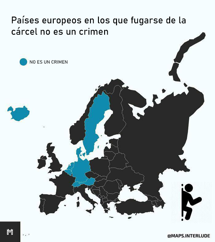 Países europeos donde fugarse de la cárcel no es un crimen