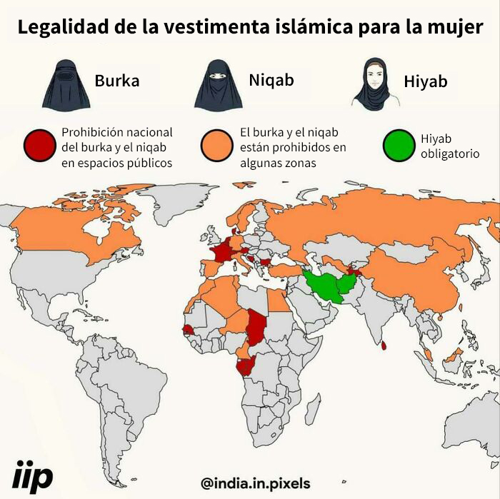 Legalidad de la vestimenta islámica para la mujer 
