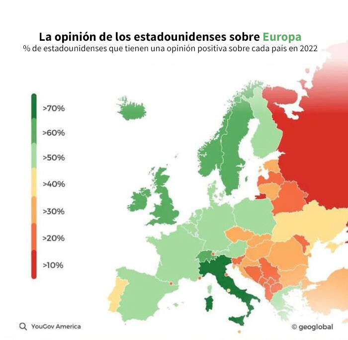 La opinión de los estadounidenses sobre Europa 