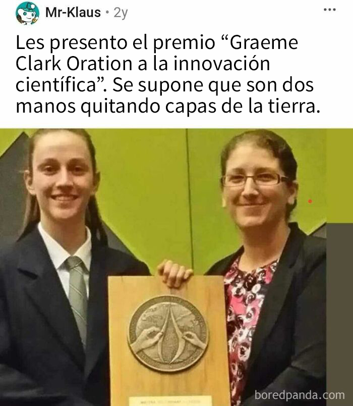 El premio Graeme Clark Oration