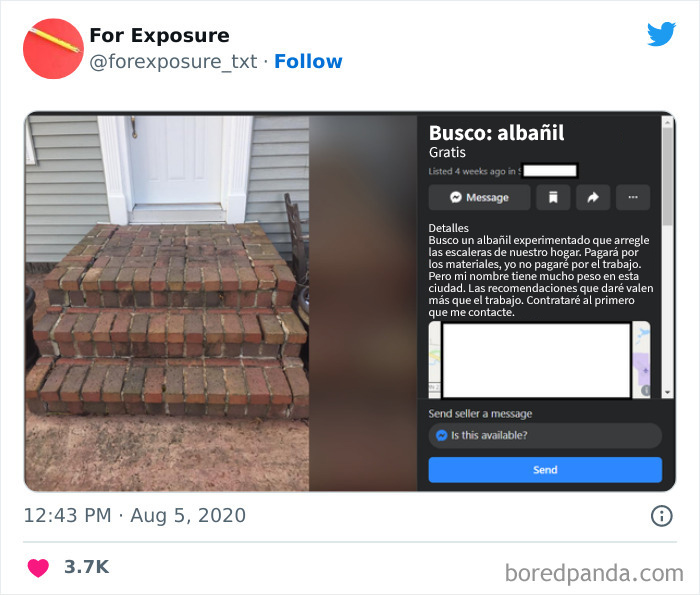 "For Exposure": 40 Screenshots Of Choosing Beggars Caught In Action When It Came To Paying For Services They Asked For