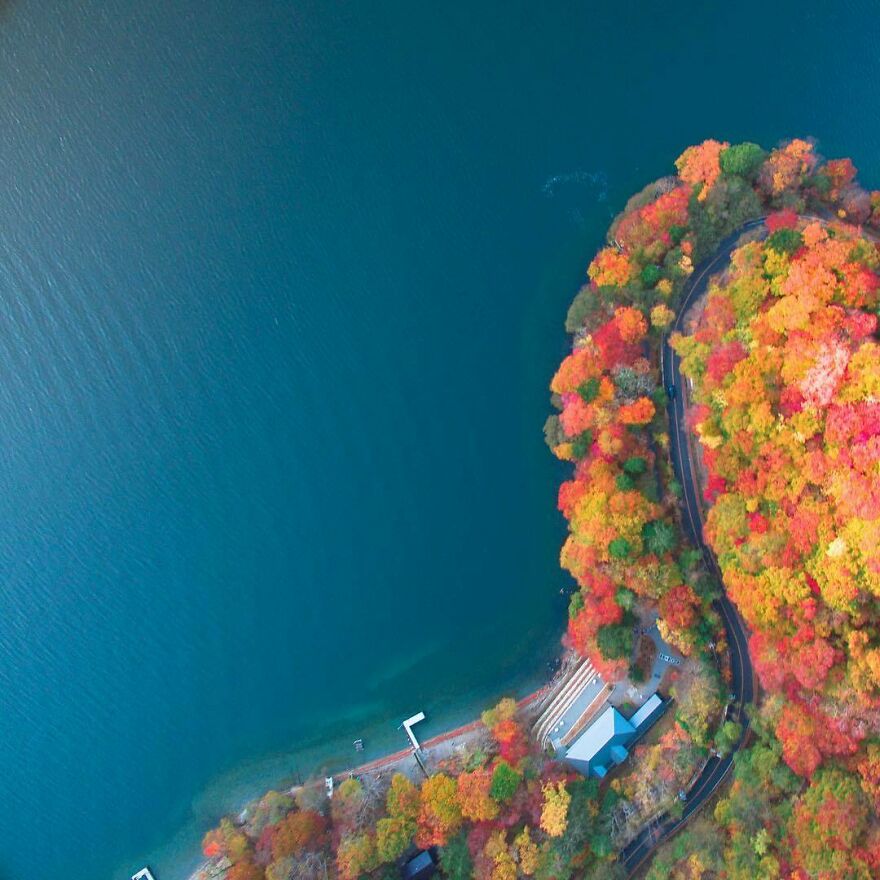 La Colorida Naturaleza De Japón Desde El Aire: 30 Fotos Con Dron