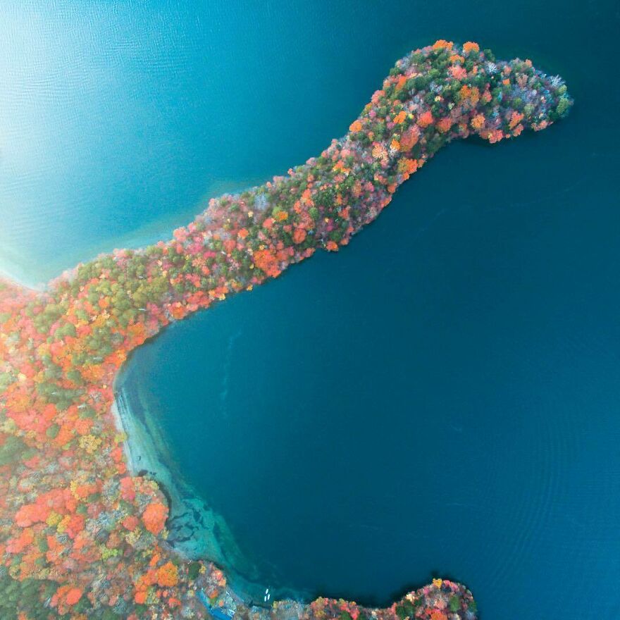 La Colorida Naturaleza De Japón Desde El Aire: 30 Fotos Con Dron