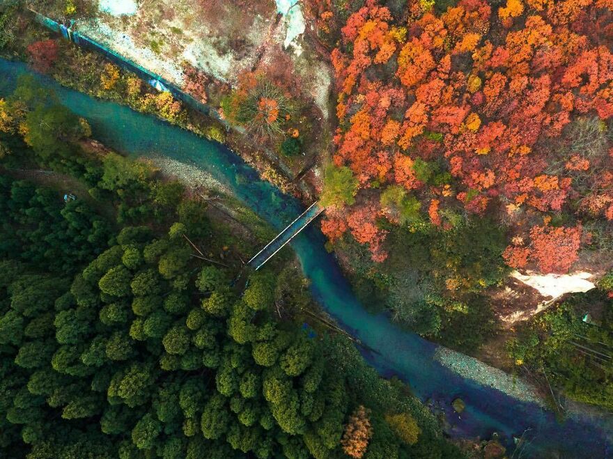 La Colorida Naturaleza De Japón Desde El Aire: 30 Fotos Con Dron