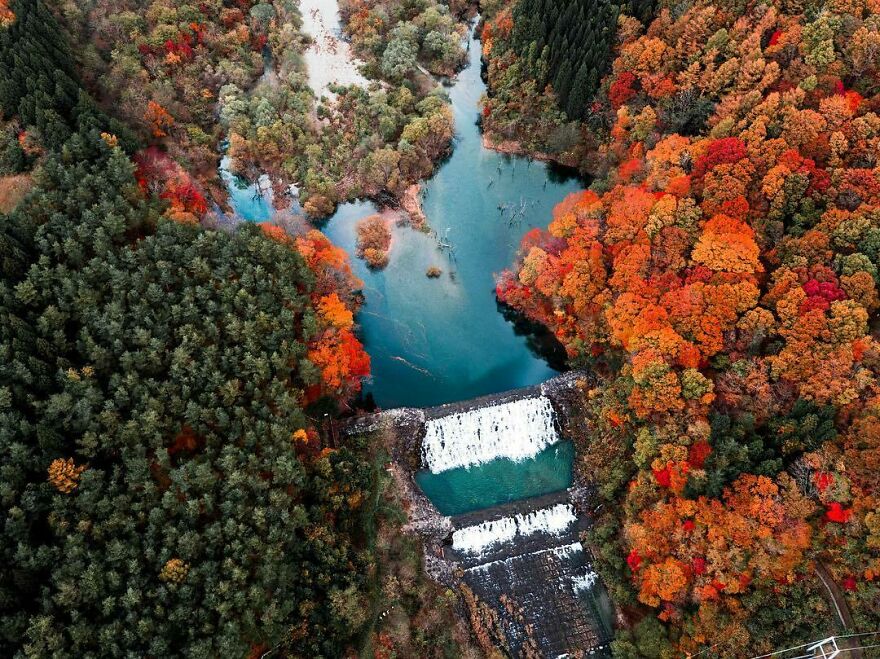 La Colorida Naturaleza De Japón Desde El Aire: 30 Fotos Con Dron