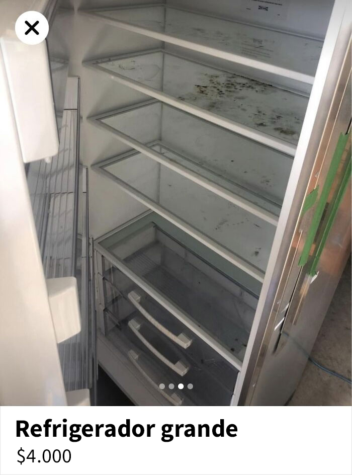 Sí, es un refrigerador Sub-Zero y sé que son estúpidamente caros. Pero si voy a pagar 4 mil dólares, espero que esté lo suficientemente limpio para poder guardar comida, y no cubierto de moho negro 