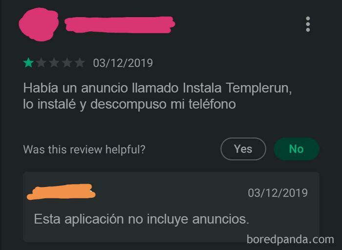 La rosa intentó hacer una mala crítica y los creadores de la aplicación la pusieron en evidencia