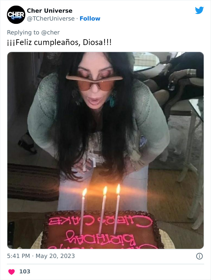 Cher comparte en Twitter una reflexión sobre el envejecimiento el día de su 77 cumpleaños