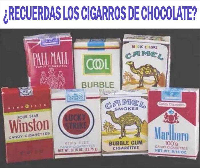 Recuerdo que creía que iba de guay, con un cigarrillo de chocolate colgando de mis labios