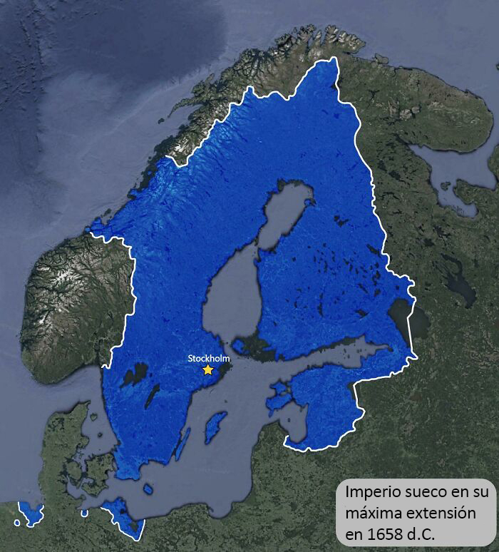 El Imperio Sueco en su apogeo