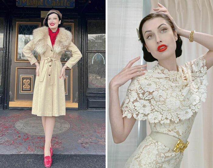 A esta chica le encanta ponerse ropa de hace 100 años, y su vestuario es impresionante