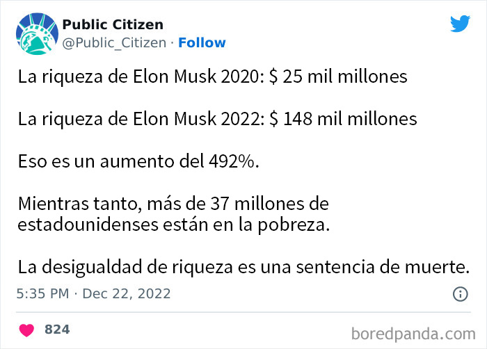 Los ricos son cada vez más ricos y los pobres cada vez más pobres