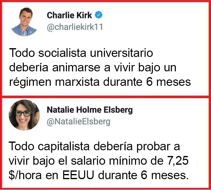 Charlie Kirk siendo humillado totalmente