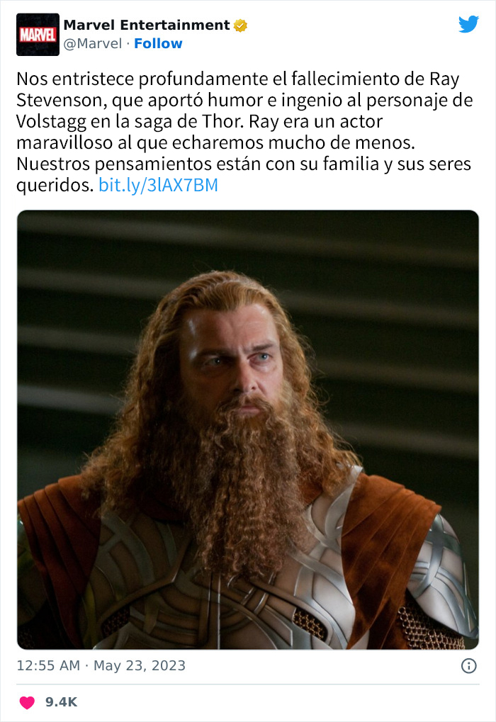 La gente en Internet expresa sus condolencias por la muerte del querido actor Ray Stevenson, fallecido a los 58 a